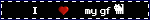 YAYYY "i heart my gf" with a cat emoticon.